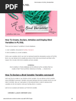 6 Bind Variables in PL - SQL - RebellionRider