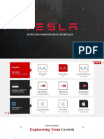 Tesla Investor Pitch Deck Template