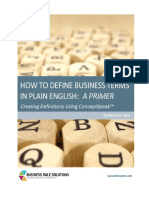 How To Define Business Terms Primer