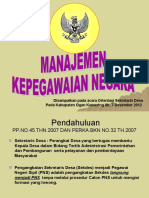 PERATURAN TTG SEKDES