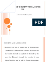 Tax Ability of Royalty and License Fee