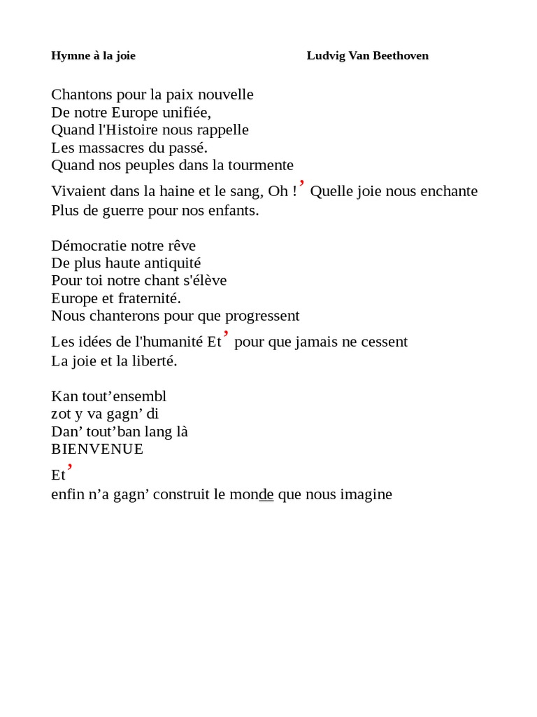 La Joie Du Don Paroles | La Joie Du Don Pdf – TGIDQQ