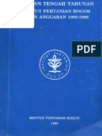 Laporan Tengah Tahunan Institut Pertanian Bogor Tahun Anggaran 19951996