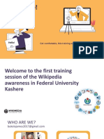 Wikimedia Promotions in Federal University Kashere (Wikipedia Presentation by Bukola James) 2022