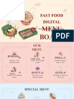 Fast Food Digital Menu Board - by Slidesgo