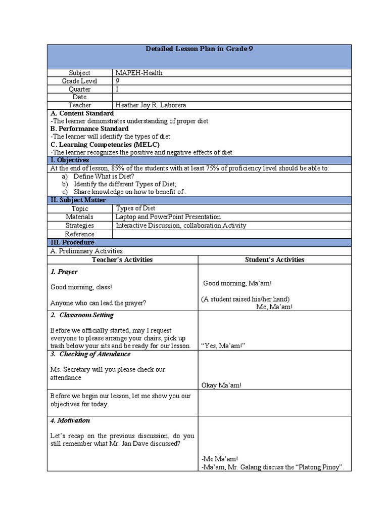 2 Lesson Plan JHS PDF