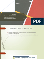 Phrase Structure Rule