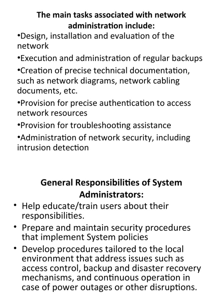Network & System Admin Guide | PDF | Active Directory | User (Computing)