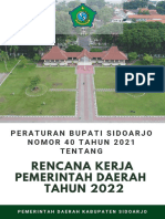 Perbup No. 40 Tahun 2021 TTG RKPD Kab. Sidoarjo Tahun 2022