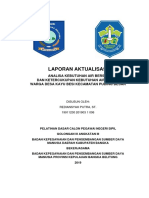 ANALISA KEBUTUHAN DAN KETERSEDIAAN AIR BERSIH DI DESA KAYU BESI KECAMATAN PUDING BESAR