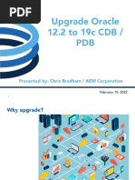 20-1 - Upgrade From Oracle 12.2 To 19c With Container Pluggable