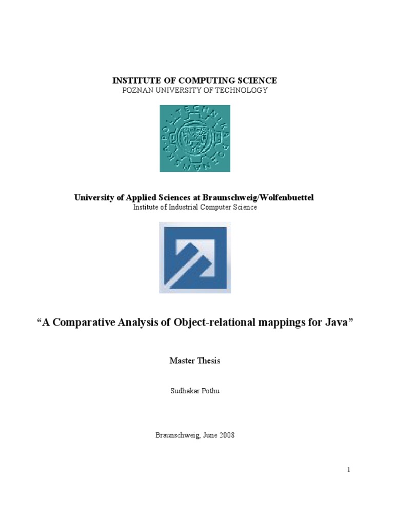 A Comparative Analysis of Object Relational Mappings For Java | PDF ...