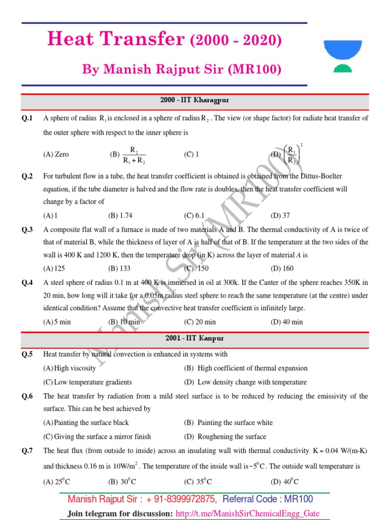 Heat Transfer | PDF | Heat Transfer | Heat Exchanger