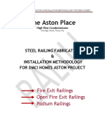 DMCI Steel Railing Fabrication Method