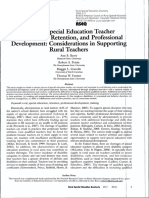Issues in Special Education Teacher Recruitment Retention and Professional Development