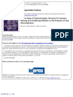 On the Value of Optimal Myopic Solutions for Dynamic Routing and Scheduling Problems in the Presence of User Noncompliance