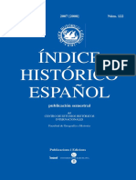 Índice Histórico Español: Vol. XLV 2007 (2008) Núm. 122
