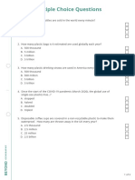 Plastic Multiple Choice Questions - A4