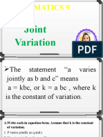 Q2 L5-Joint Variation
