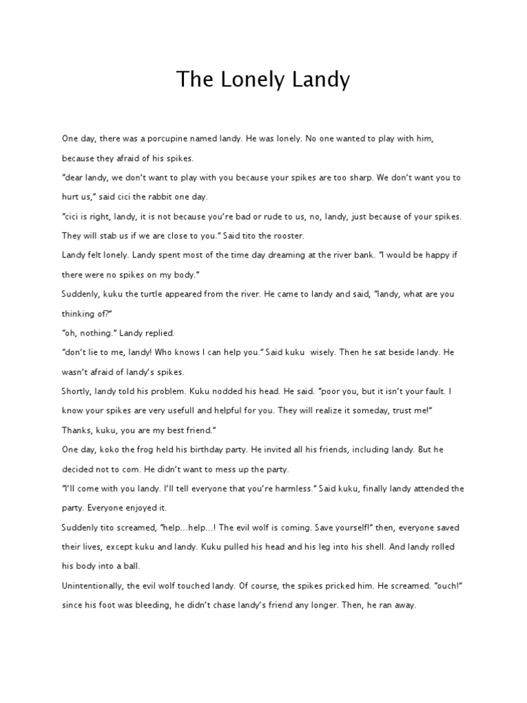 The Lonely Landy | PDF