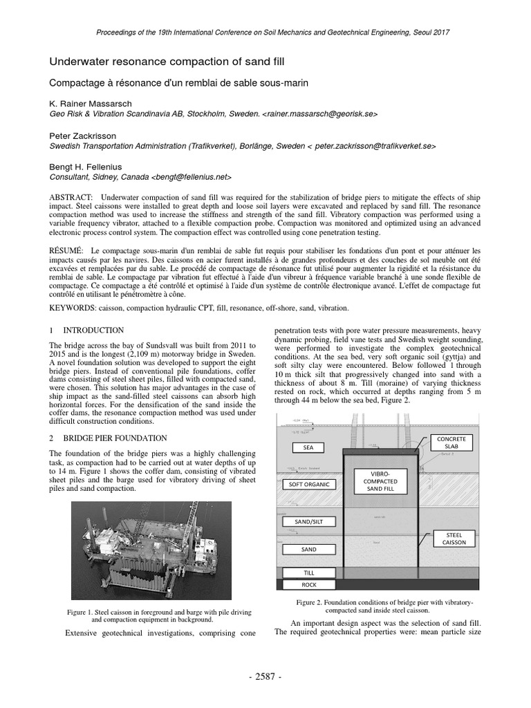Underwater Sand Fill Compaction Techniques | PDF | Deep Foundation ...