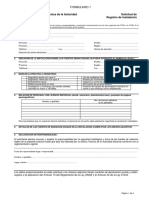 FORMULARIO 1 - SOLIC. REGISTRO DE INSTALACION