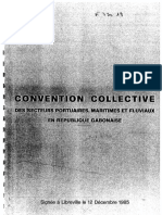 Convention Collective des Secteurs Portuaires, Maritimes et Fluviaux en République Gabonaise