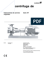 Bomba Centrífuga de Voluta: Instrucciones de Servicio Originales Serie NT