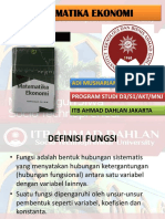 Pertemuan 5 - Aplikasi Fungsi Linear (2)