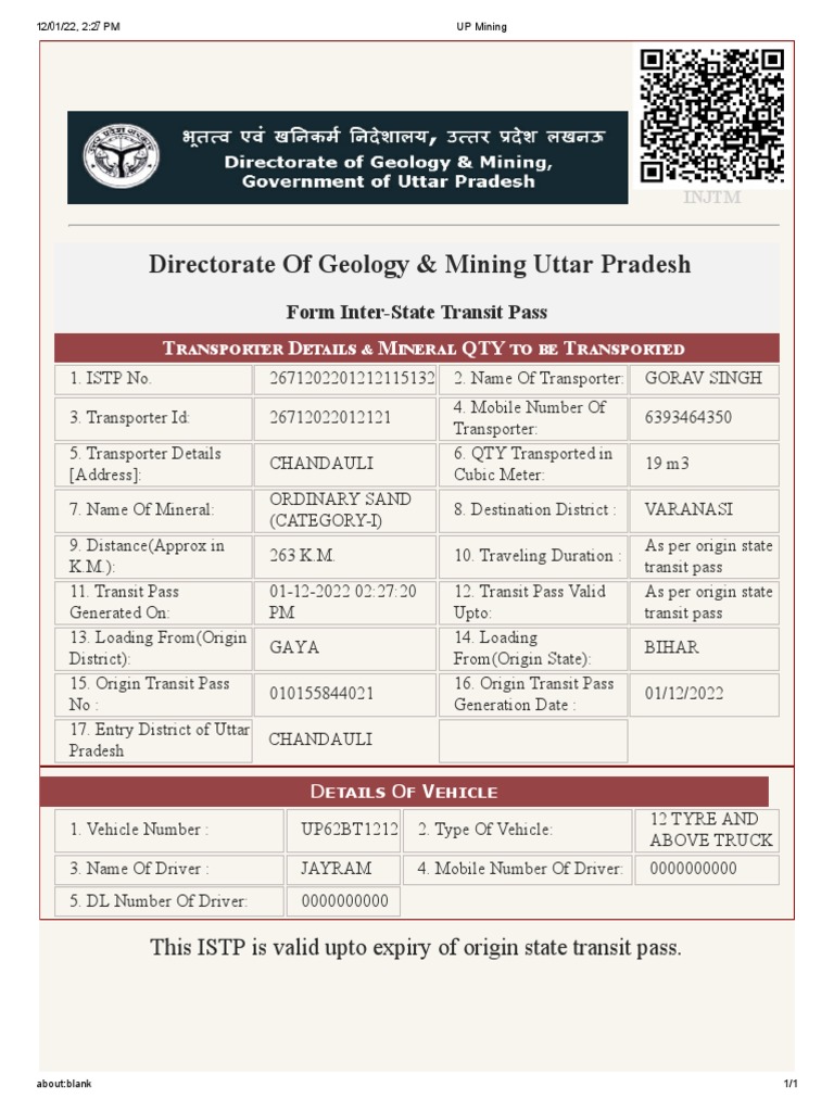 Up 62 BT 1212 | PDF | Land Vehicles | Motor Vehicle
