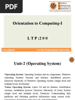 Orientation To Computing