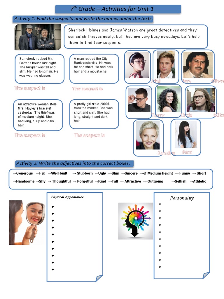 Physical Appearance Personality Activities Promoting Classroom Dynamics ...