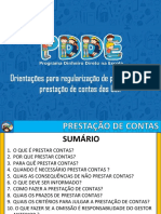 Regularizacao de Pendencias de Prestacao de Contas