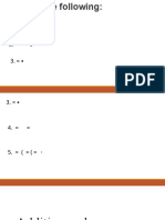 Addition and Subtraction of Radicals