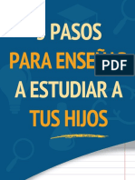 TRES PASOS PARA ENSEÑAR A ESTUDIAR