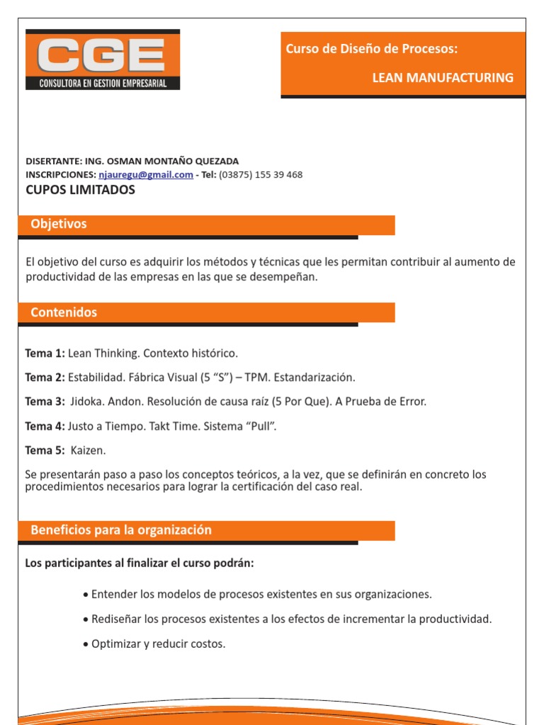Curso Jidoka y Justo a Tiempo | PDF | Lean Manufacturing | Diseño