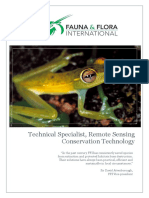 Technical Specialist Remote Sensing - Conservation - Technology - Application Final