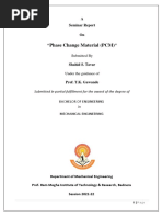 Seminar Report Phase Change Material (PCMS)