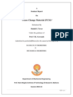 Seminar Report Phase Change Material (PCMS)