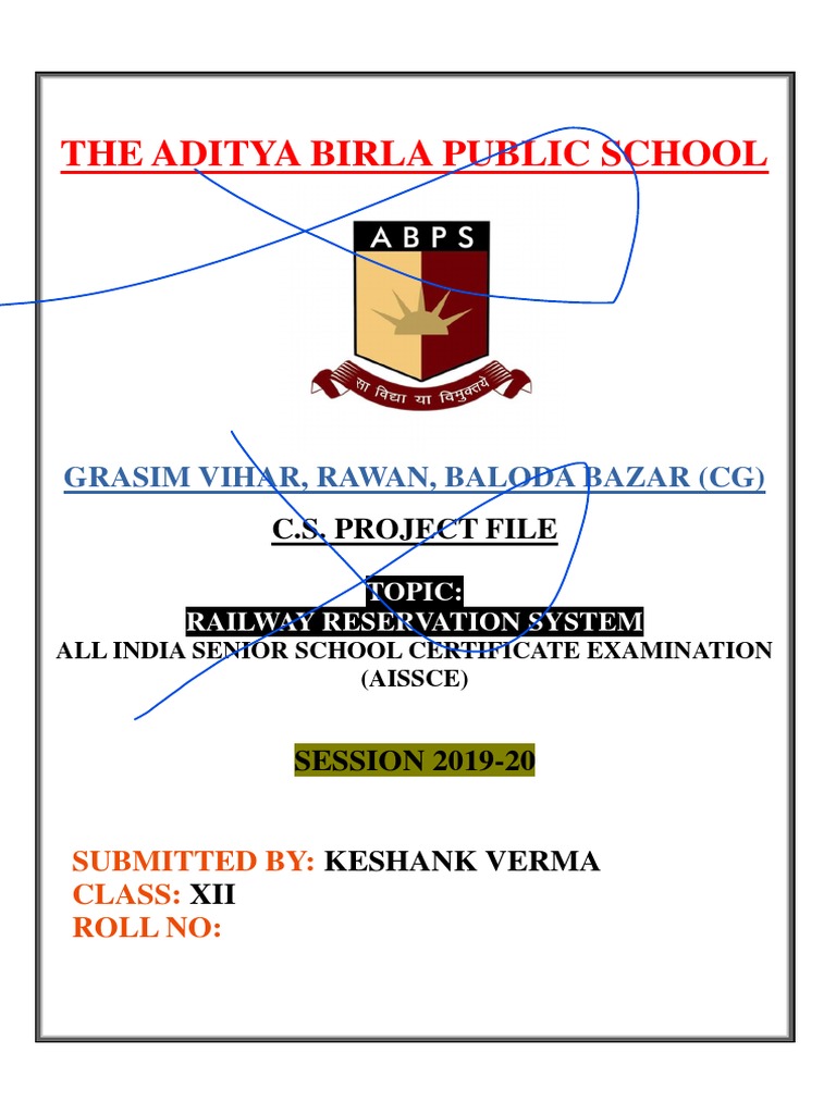 Keshank Class 12 Computer Science Project Python PDF Free | PDF ...