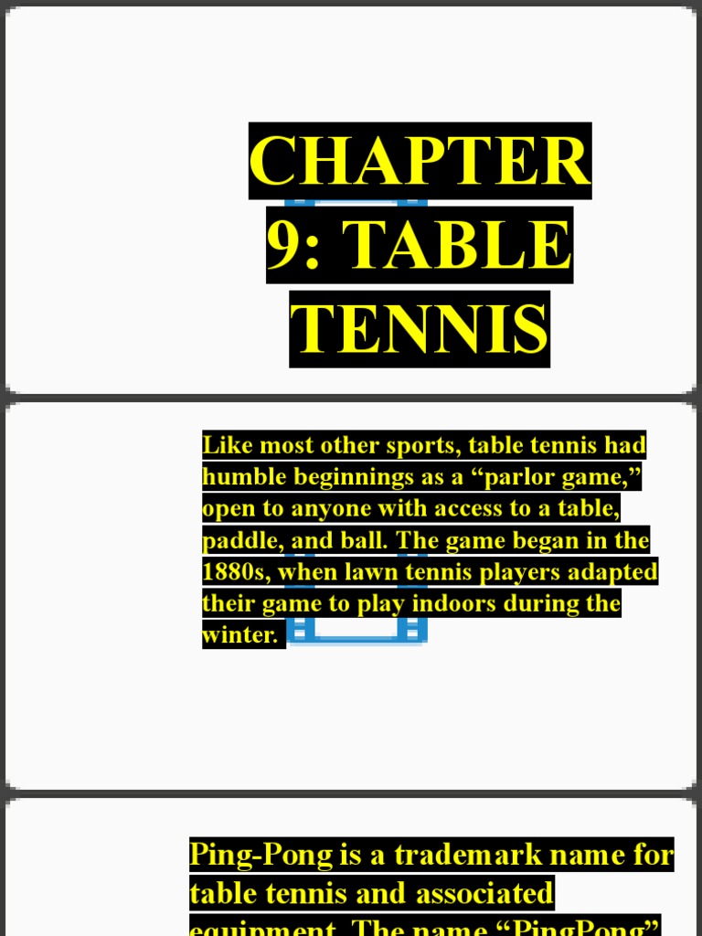 Chapter 9 1 PDF Table Tennis Ball Games