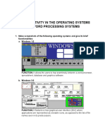 Word Processing Systems Activity