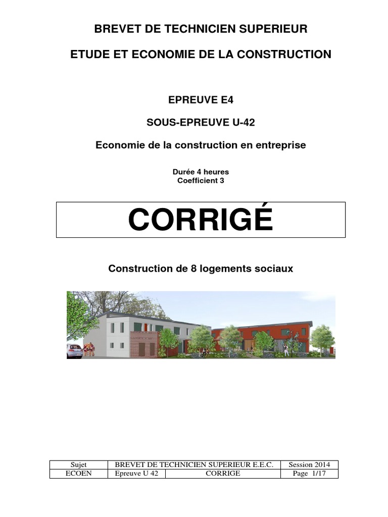 7904 Corrige U42 2014 Modifie | PDF
