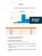 Calificaciones examen estadística distribución energía México