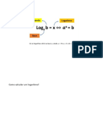 Calcular e aplicar propriedades de logaritmos