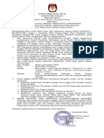 KAPUAS - Pengumuman Hasil Seleksi Penelitian Administrasi Calon PPK Pemilu 2024 - 1 Des 2022