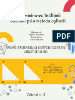 Determinarea Înălțimii Blocului