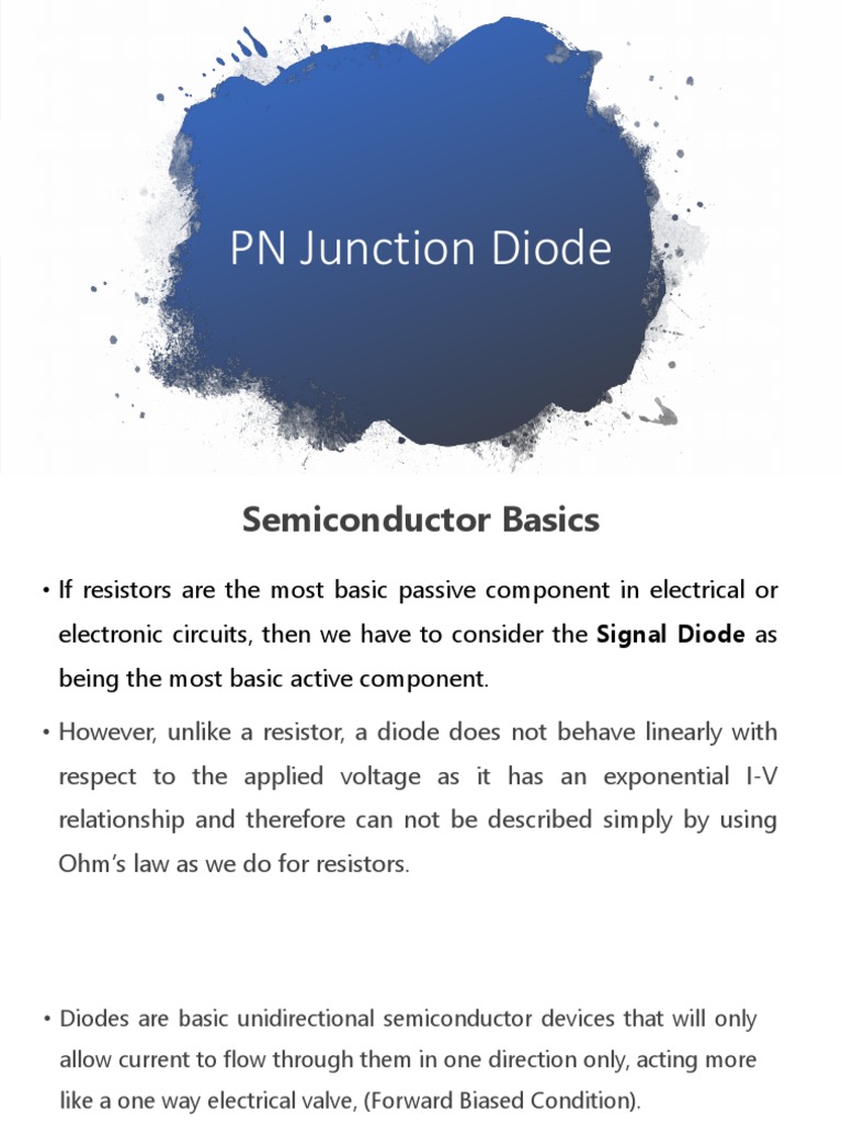 PN Junction and Zener Diode PDF PN Junction Semiconductors