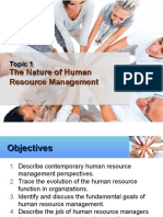 The Nature of Human Resource Management