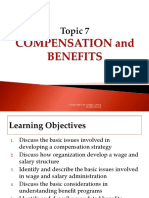 Topic 7 Compensation and Benefits